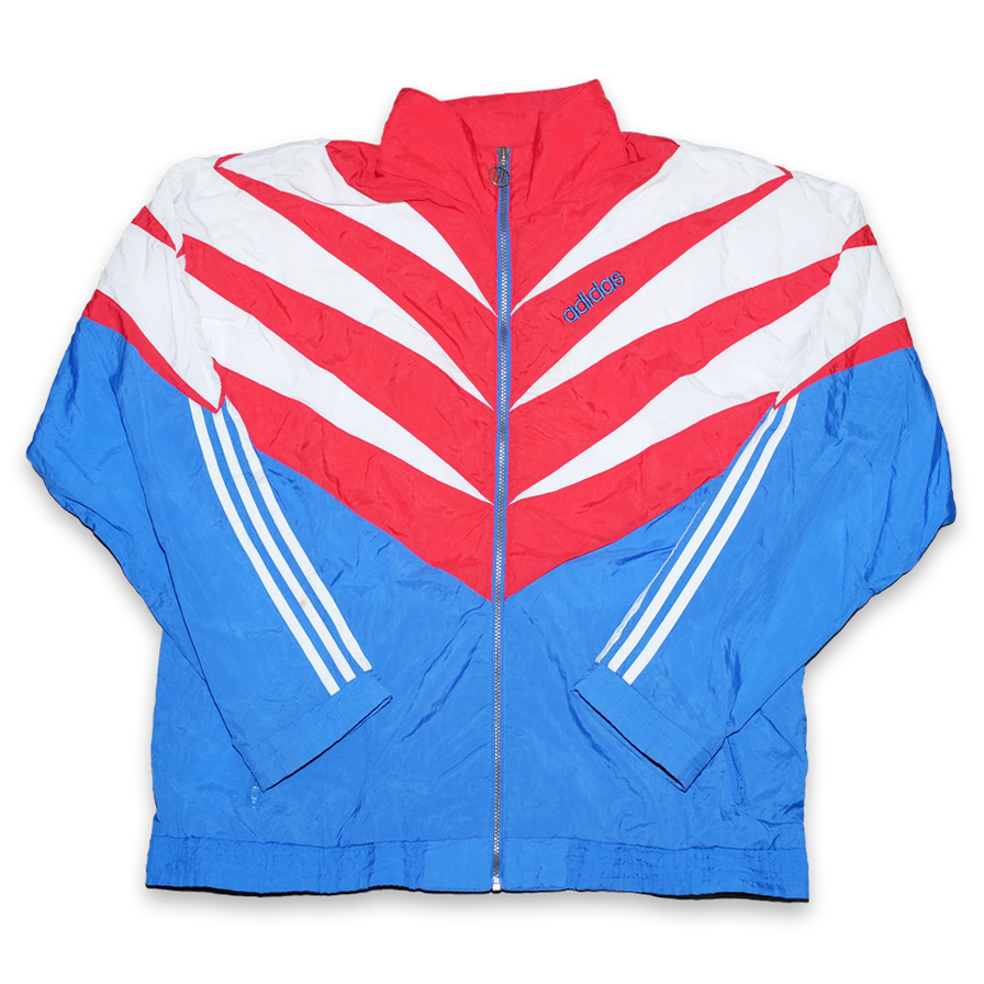 Vintage adidas Track Jacket XLarge XXL Double Double Vintage
