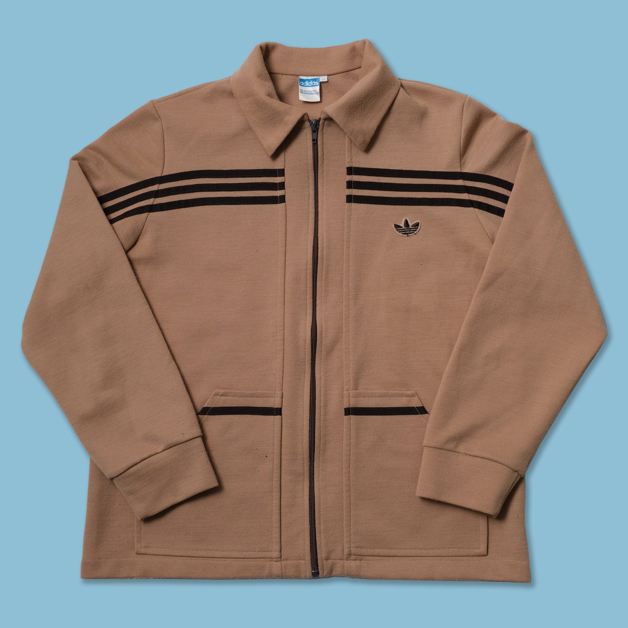 Vintage 70s adidas Track Jacket Medium Double Double Vintage