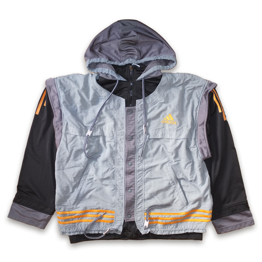 adidas Training Jacket Medium / Large Double Double Vintage