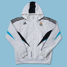 Vintage adidas Real Madrid Hooded Track Jacket Medium