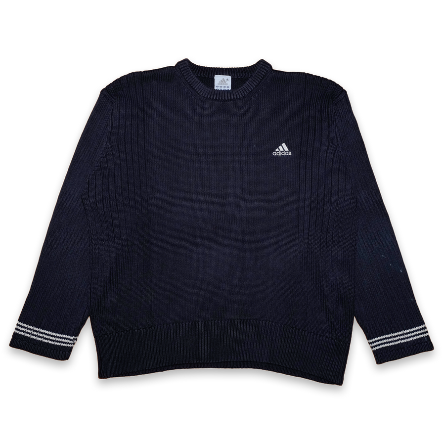Vintage adidas Knit Sweatshirt XLarge - Double Double Vintage