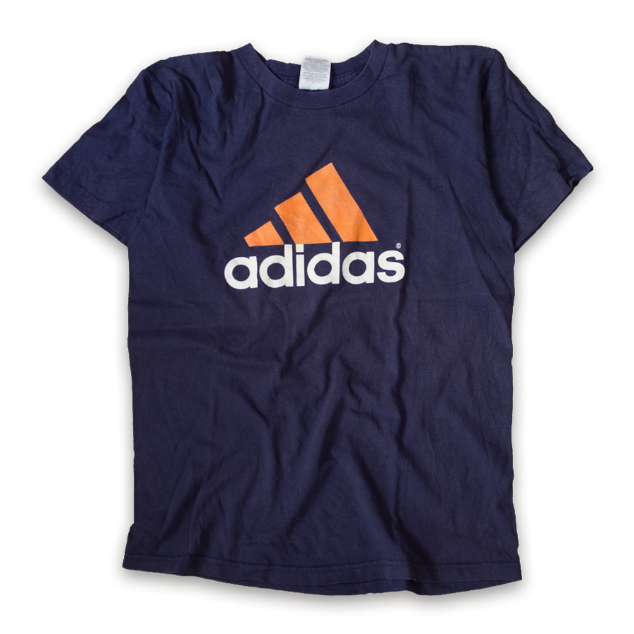 adidas Logo T-Shirt Small - Double Double Vintage