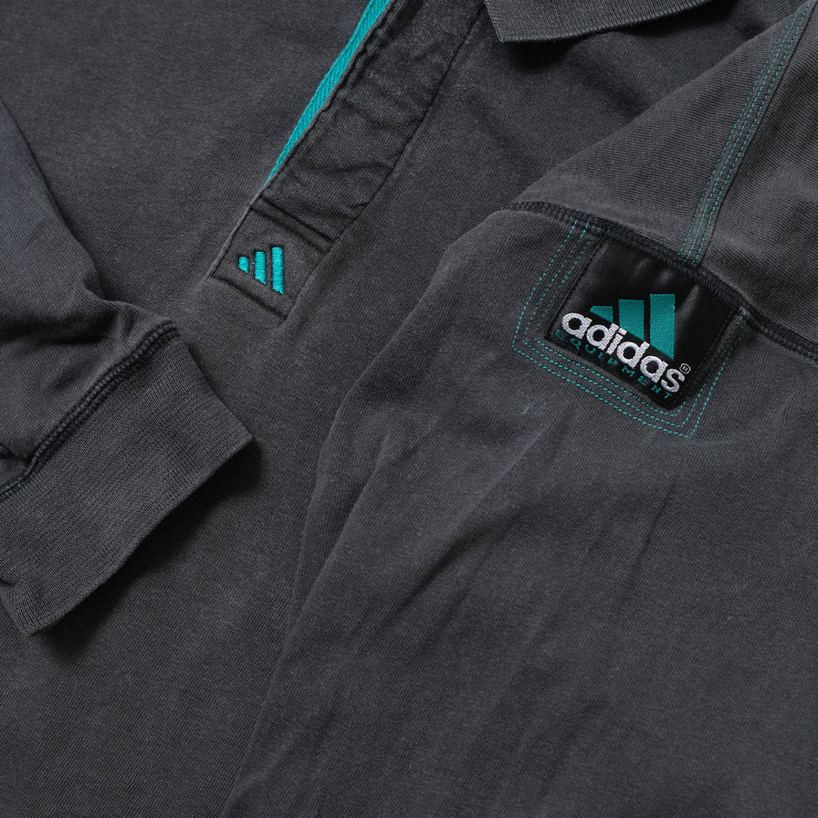 Vintage adidas Equipment Long Polo XLarge