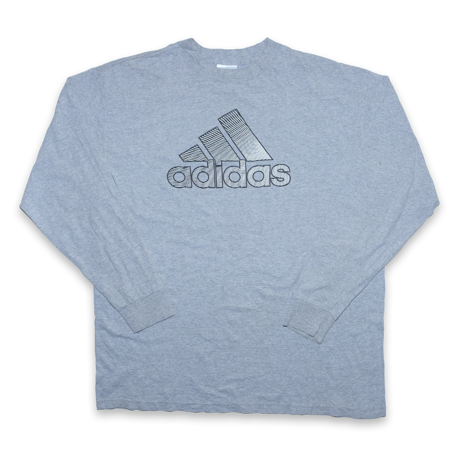 Vintage adidas Logo Longsleeve XLarge - Double Double Vintage