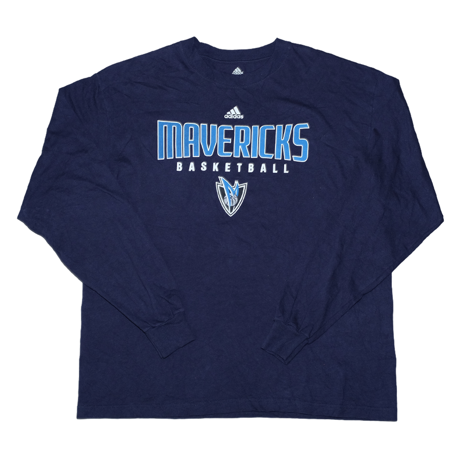 Vintage adidas Dallas Mavericks Longsleeve XLarge - Double Double Vintage