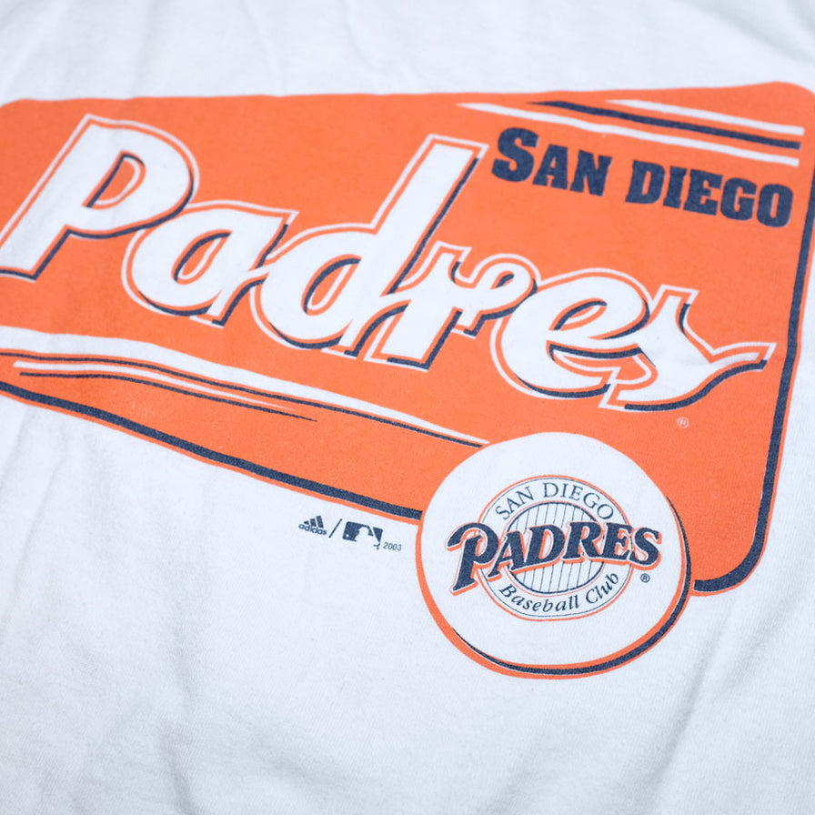 adidas San Diego Padres Longsleeve XXLarge - Double Double Vintage