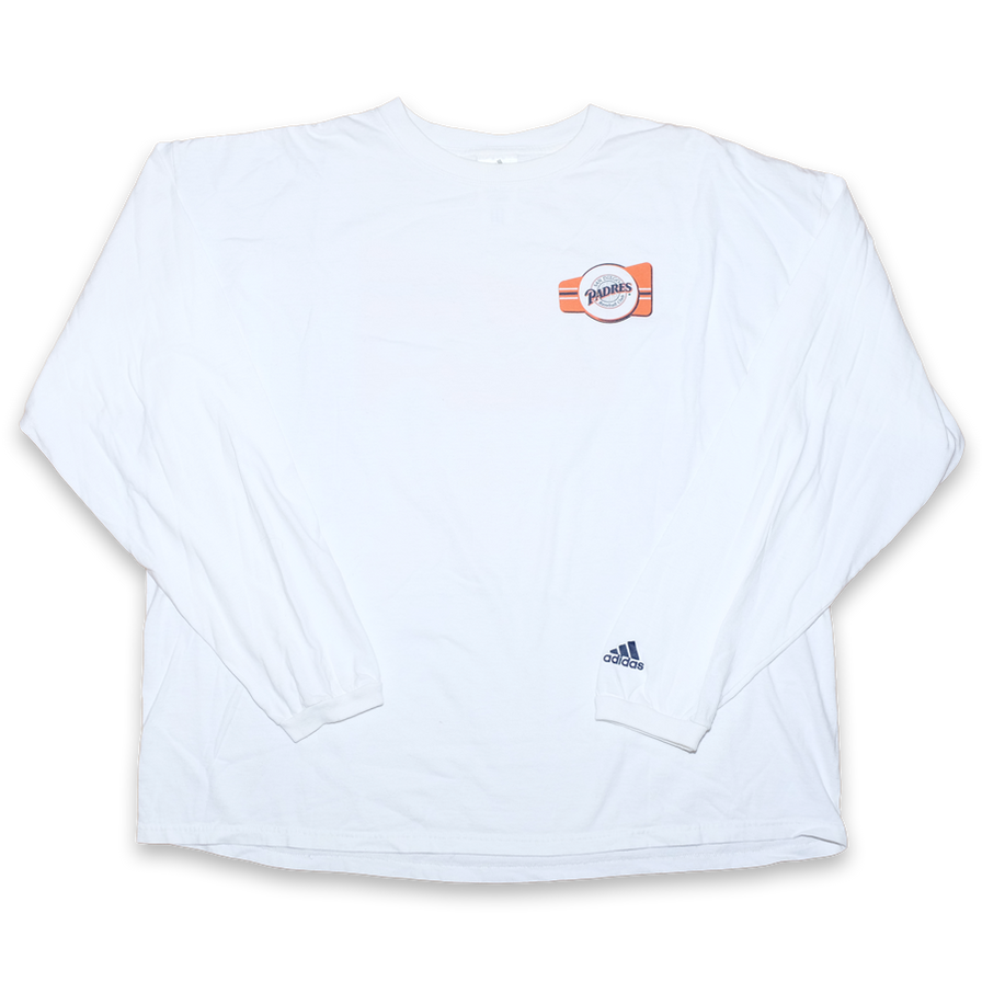 adidas San Diego Padres Longsleeve XXLarge - Double Double Vintage