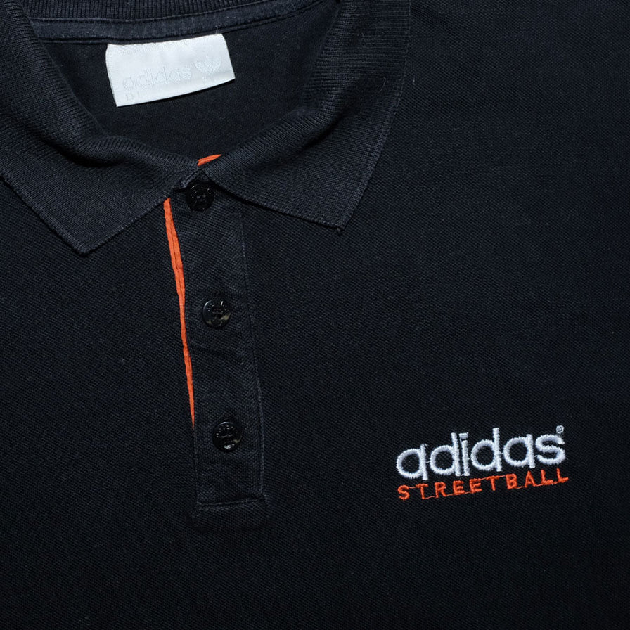 Vintage adidas Streetball Long Polo Medium - Double Double Vintage