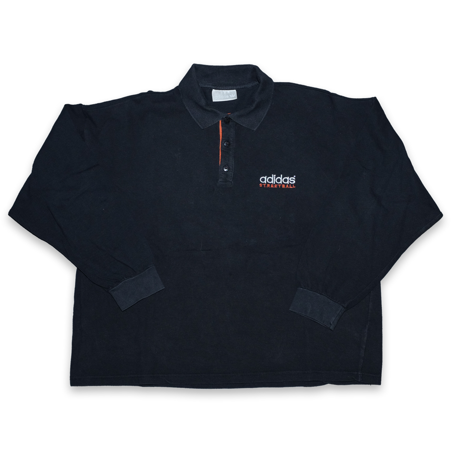 Vintage adidas Streetball Long Polo Medium - Double Double Vintage