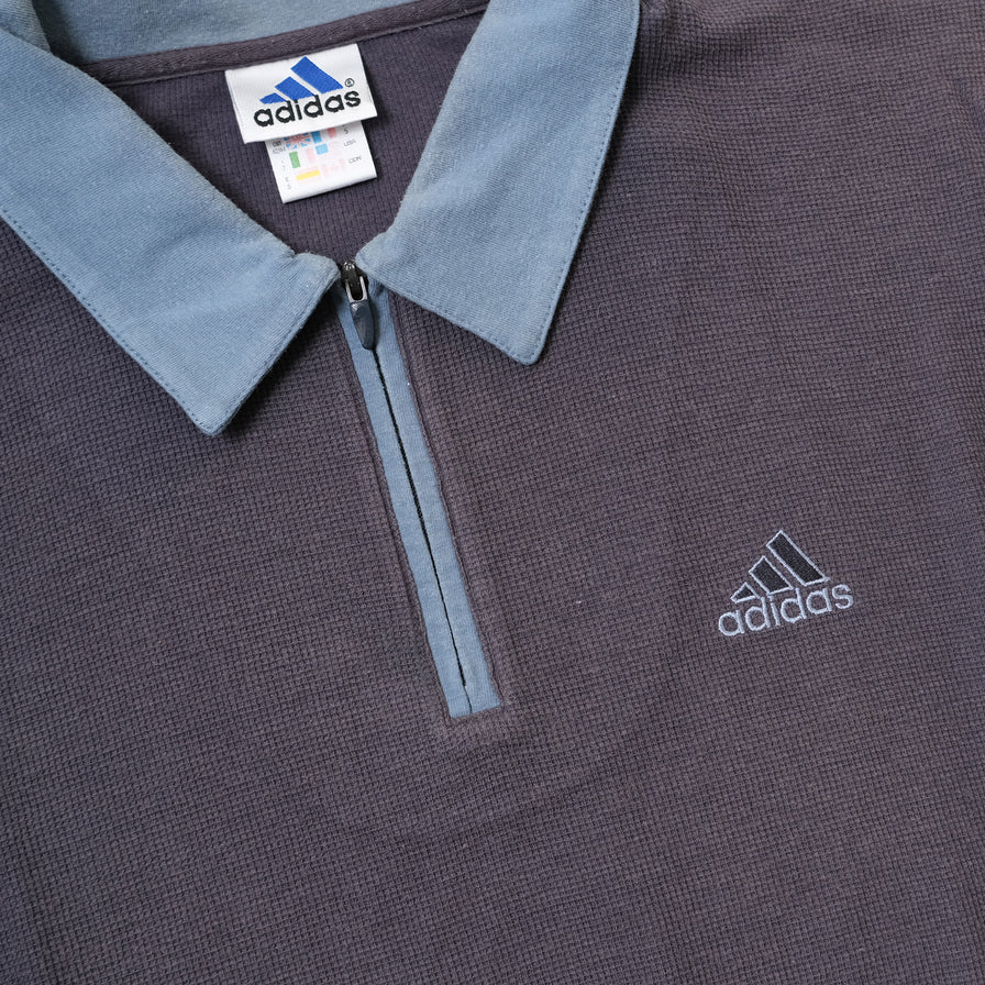 Vintage adidas Q-Zip Polo Large / XLarge