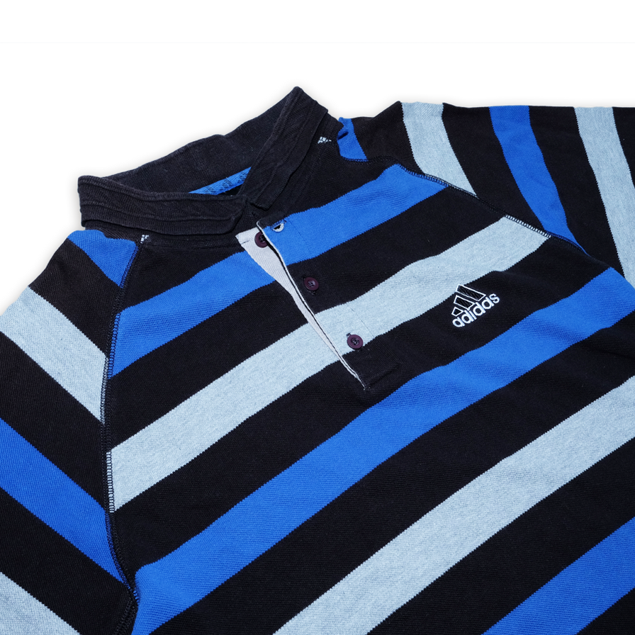 Vintage adidas Stripe Polo Medium - Double Double Vintage