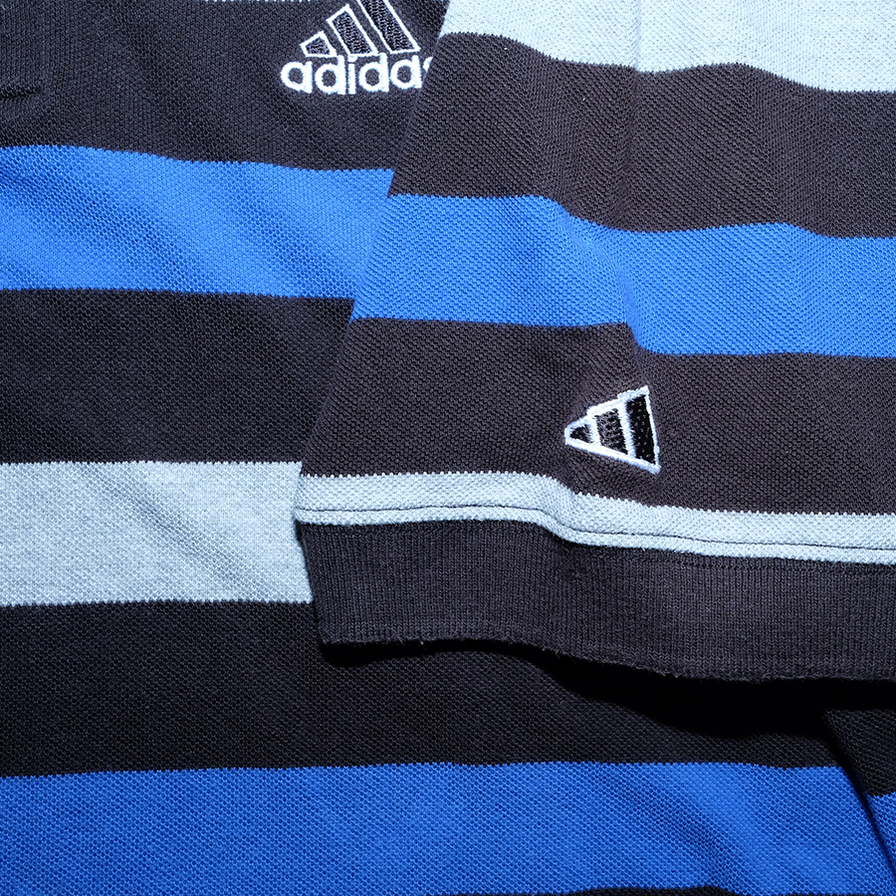 Vintage adidas Stripe Polo Medium - Double Double Vintage