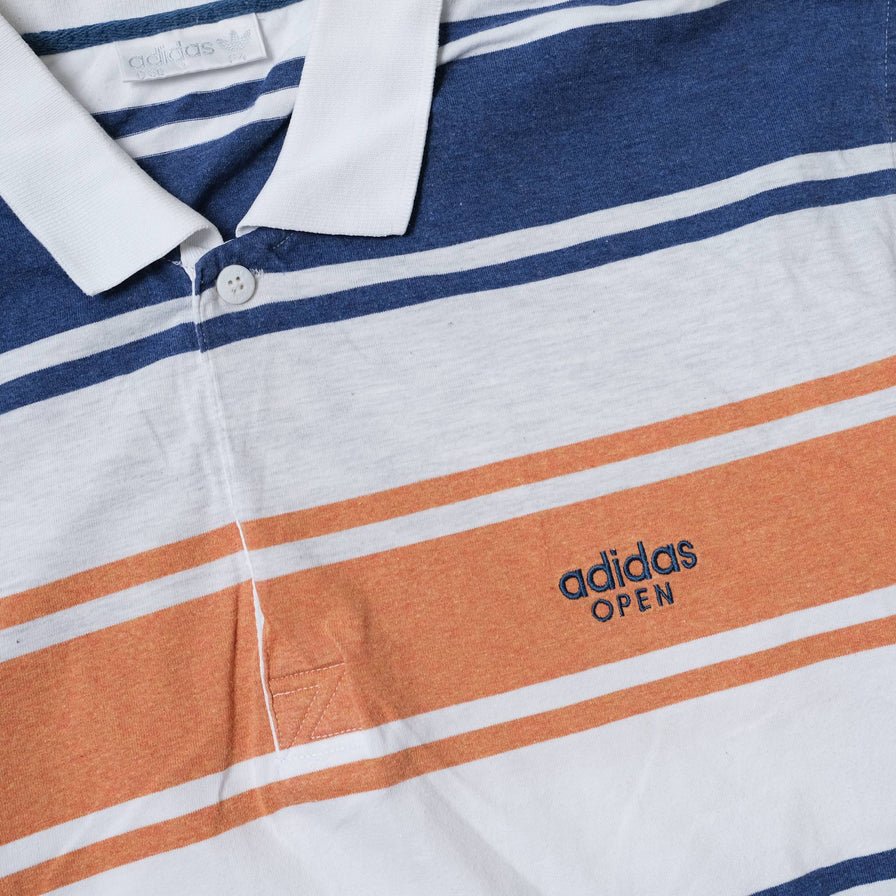 Vintage adidas Striped Polo Large