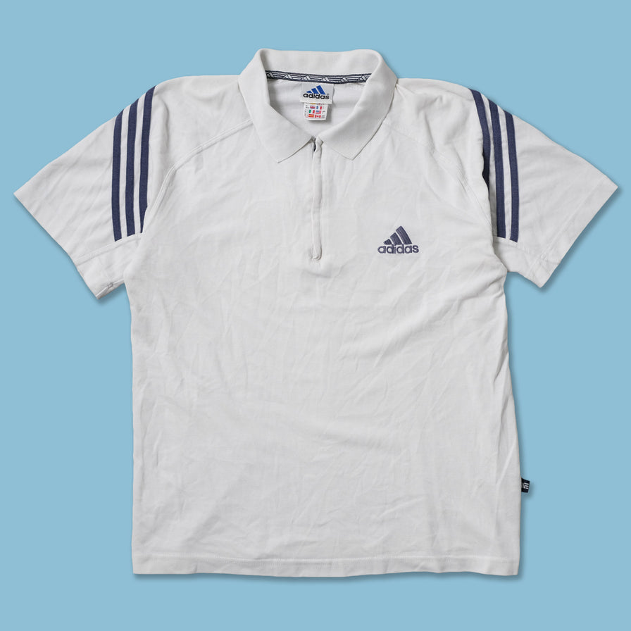 Vintage adidas Q-Zip Polo Medium