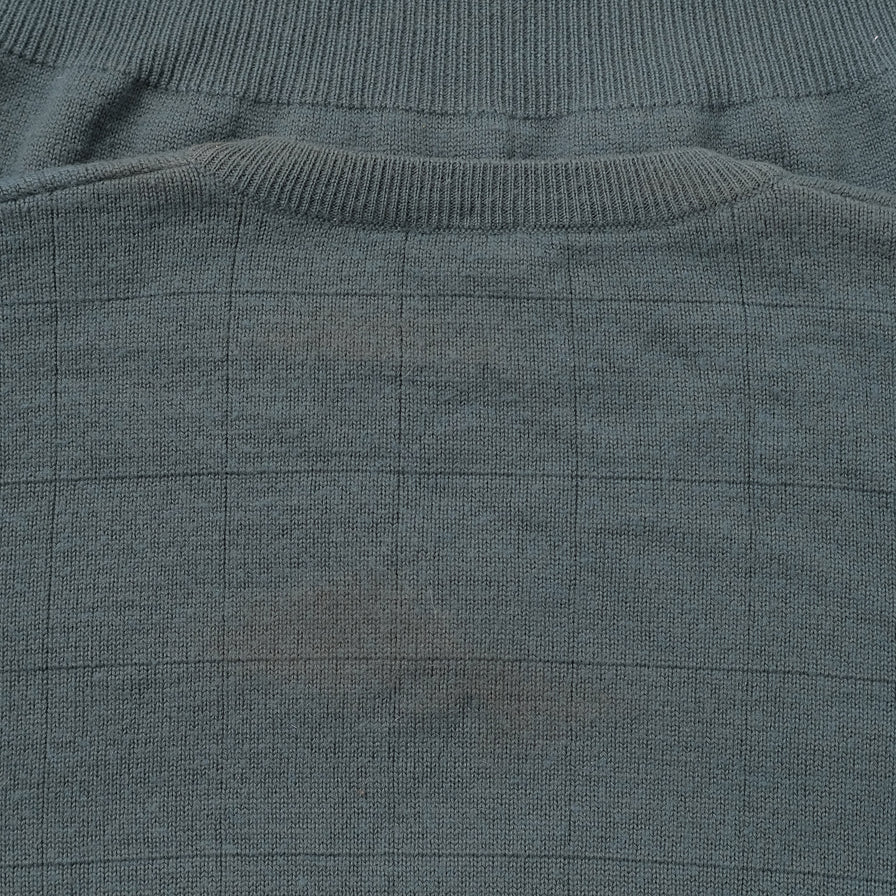 Vintage Adidas V-Neck Knit Sweater Medium