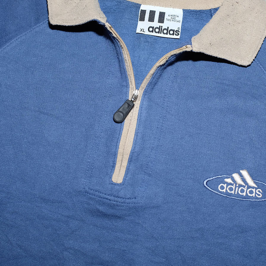 Vintage adidas Q-Zip XLarge - Double Double Vintage