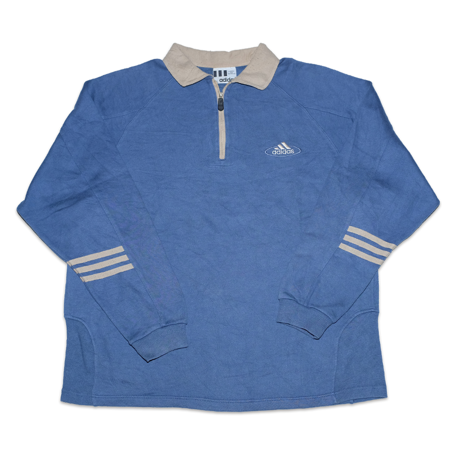 Vintage adidas Q-Zip XLarge - Double Double Vintage