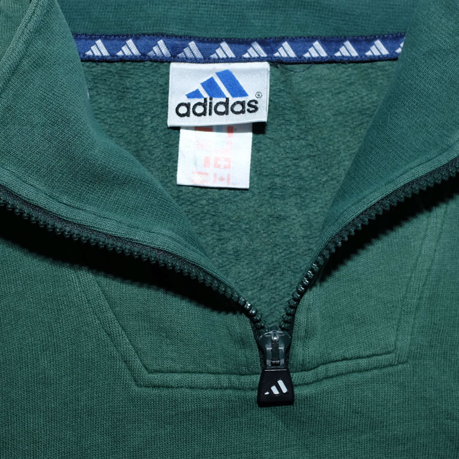 Vintage adidas Q-Zip Sweater Medium - Double Double Vintage