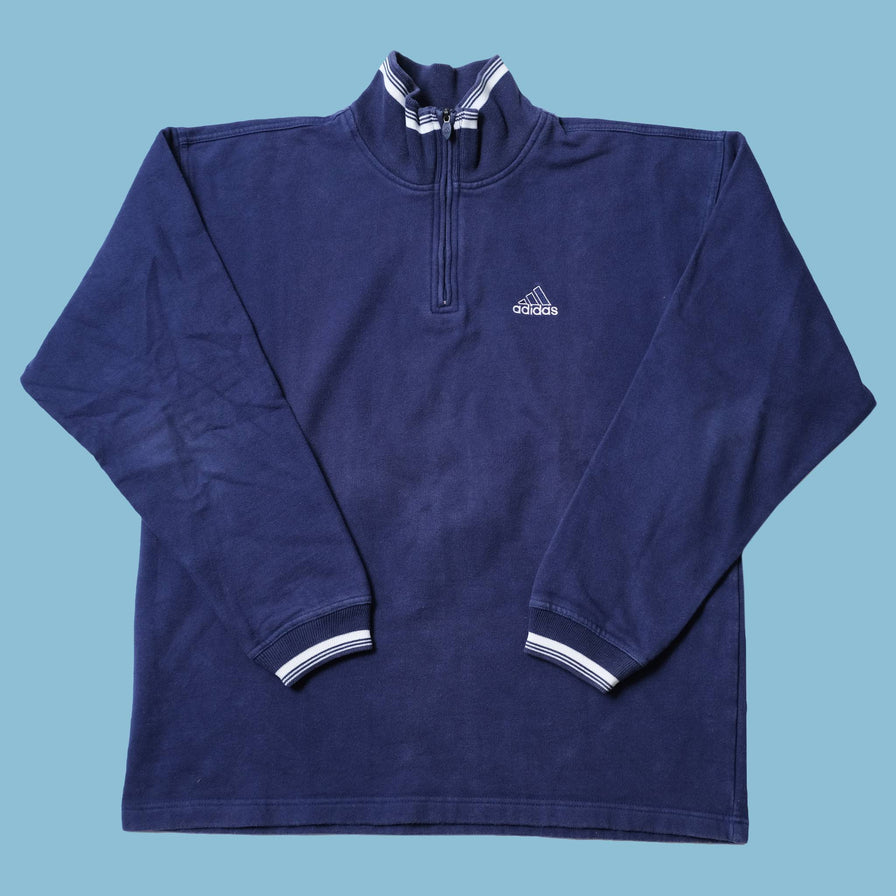 Vintage adidas Q-Zip Sweater Medium