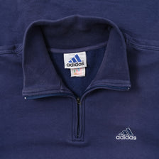 Vintage adidas Q-Zip Sweater Large / XLarge