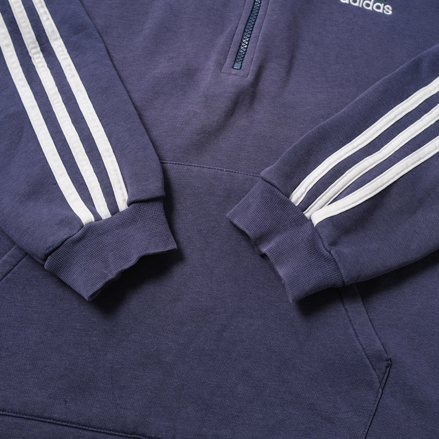 Vintage adidas Women's Q-Zip Hoody Medium / Large