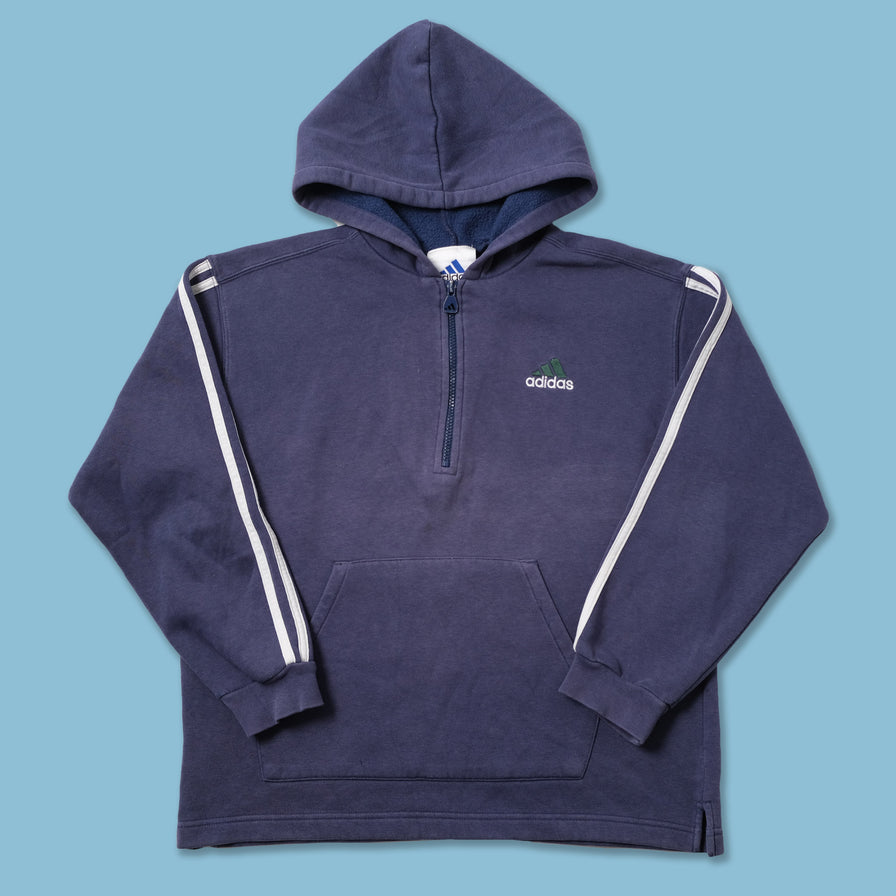 Vintage adidas Women's Q-Zip Hoody Medium / Large