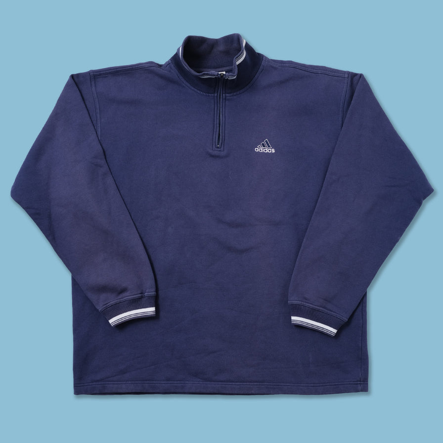 Vintage adidas Q-Zip Sweater Large / XLarge