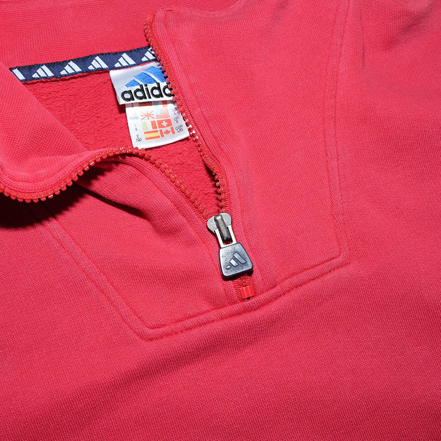 Vintage adidas Q-Zip Sweater Large - Double Double Vintage