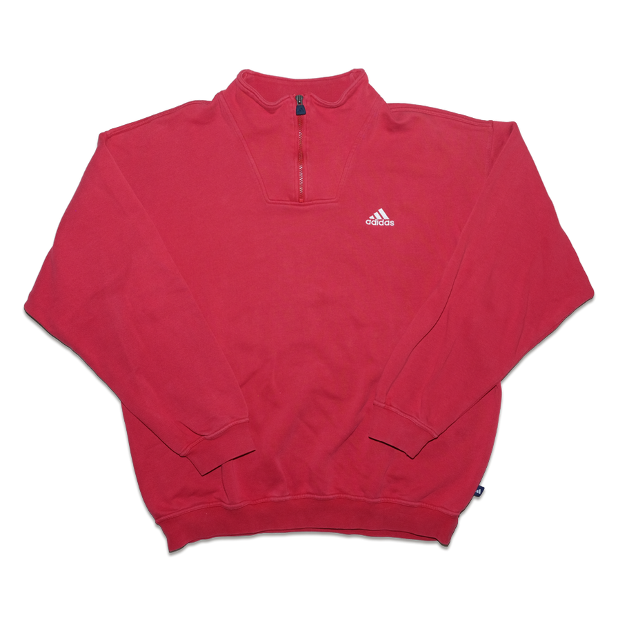 Vintage adidas Q-Zip Sweater Large - Double Double Vintage