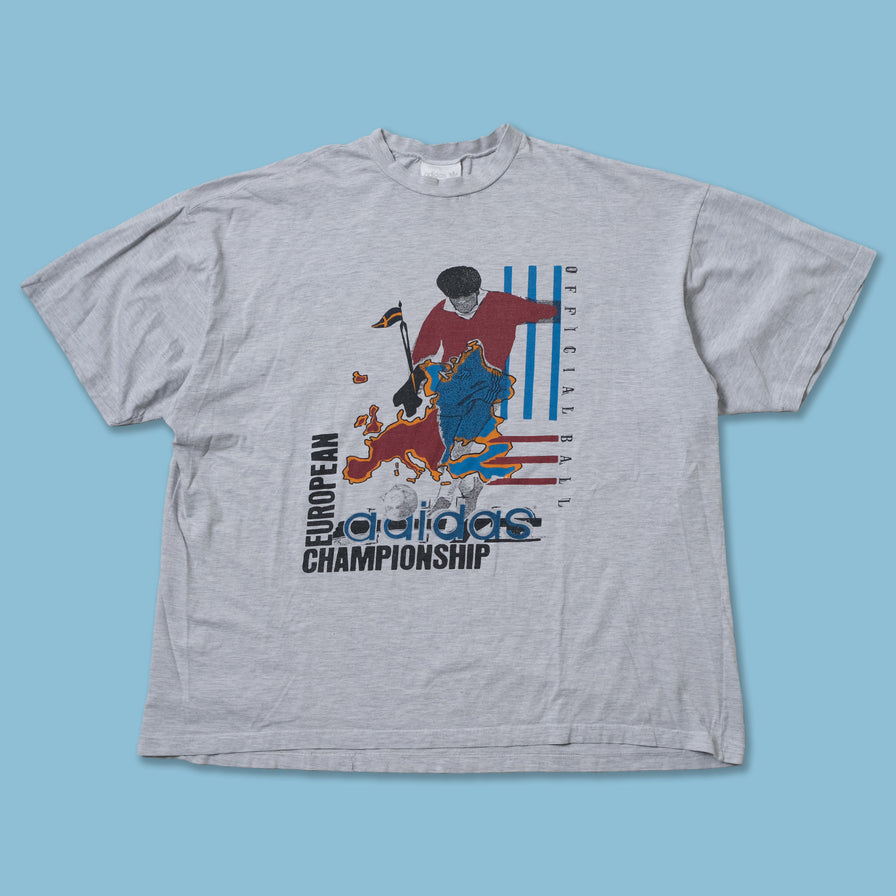 Vintage 1992 adidas European Soccer Championship T-Shirt XLarge
