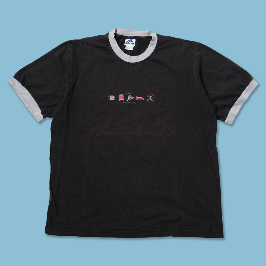 Vintage adidas Ringer T-Shirt XLarge