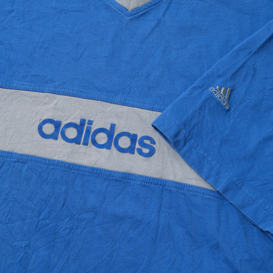 Vintage adidas V-Neck T-Shirt Large / XLarge
