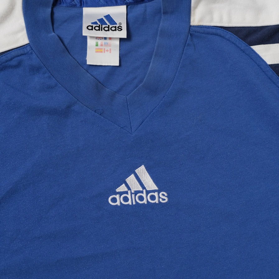 Vintage adidas V-Neck T-Shirt XLarge