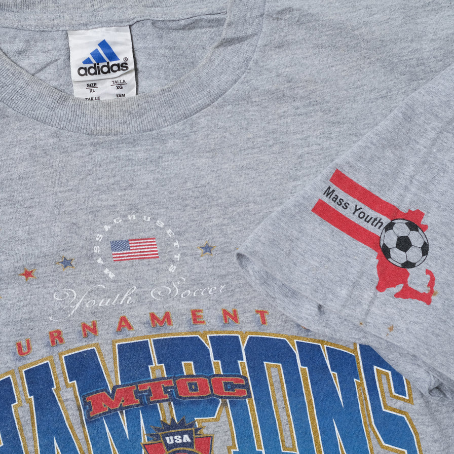 Vintage 2002 adidas Soccer Tournament T-Shirt XLarge