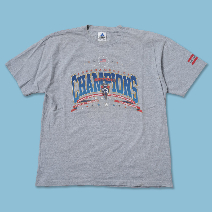 Vintage 2002 adidas Soccer Tournament T-Shirt XLarge