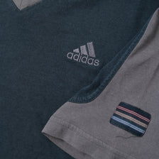 Vintage adidas V-Neck T-Shirt Medium