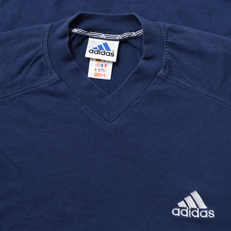 Vintage adidas V-Neck T-Shirt Large / XLarge