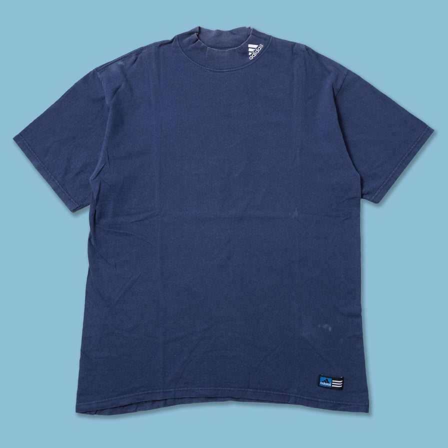 Vintage adidas Mock Neck T-Shirt Large / XLarge