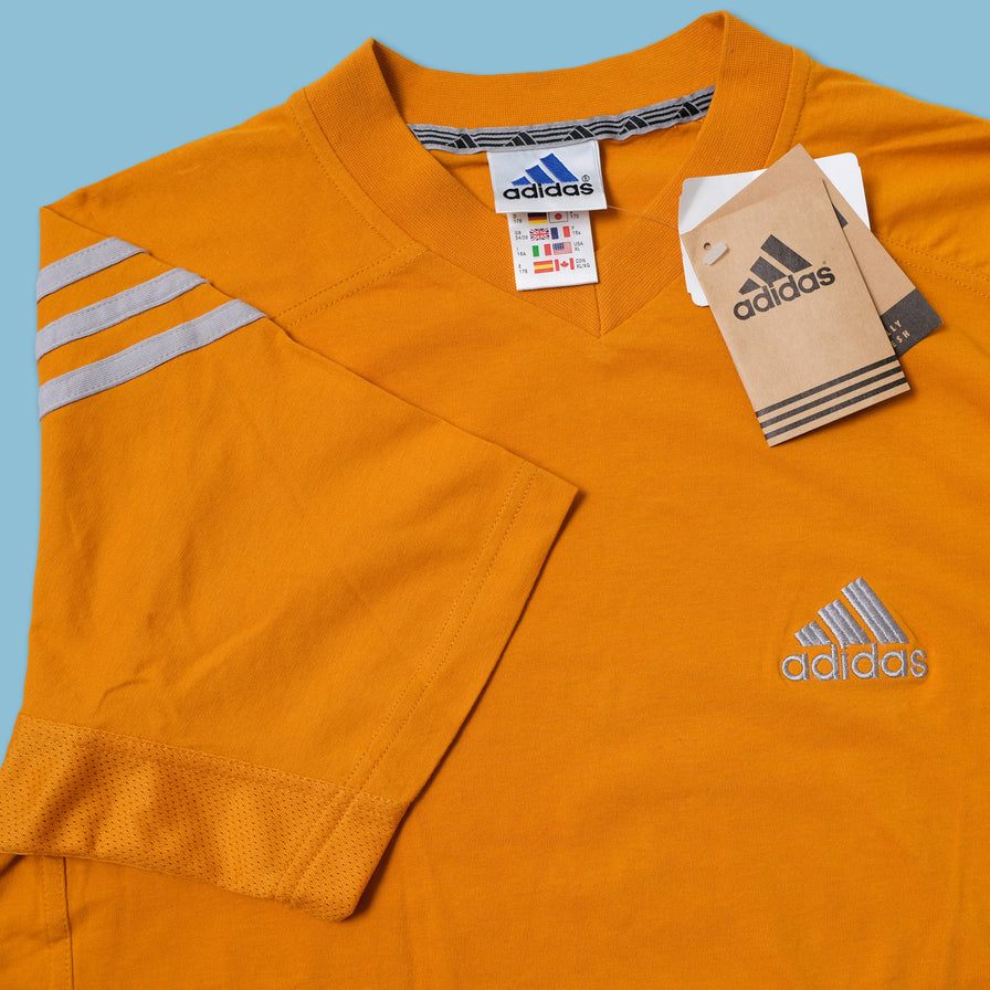 Vintage Deadstock adidas V-Neck T-Shirt Small / Medium