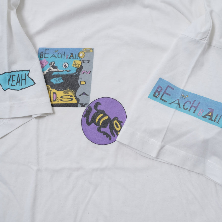 Vintage adidas Beach Ball T-Shirt Medium / Large