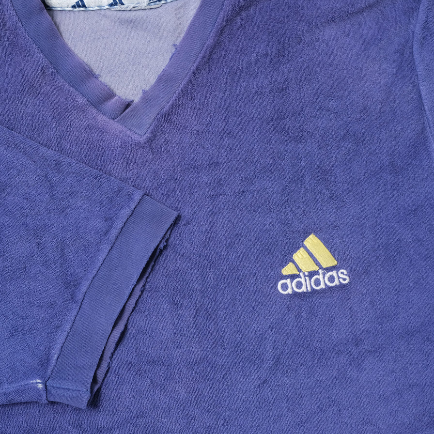 Vintage adidas Velour T-Shirt Large
