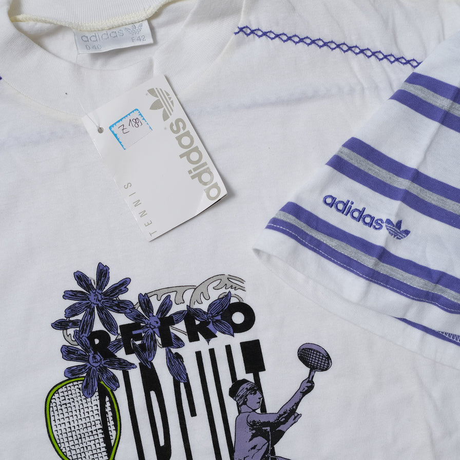 Vintage Deadstock adidas Women's Tennis T-Shirt Large / XLarge