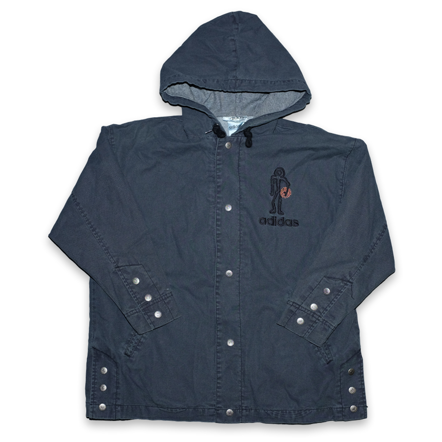 Vintage adidas Streetball Hooded Jacket Small - Double Double Vintage