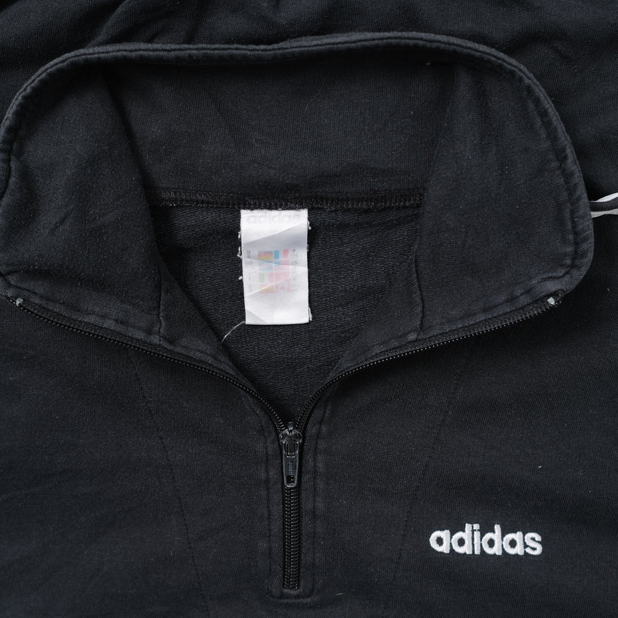 Vintage adidas Q-Zip Sweater Medium