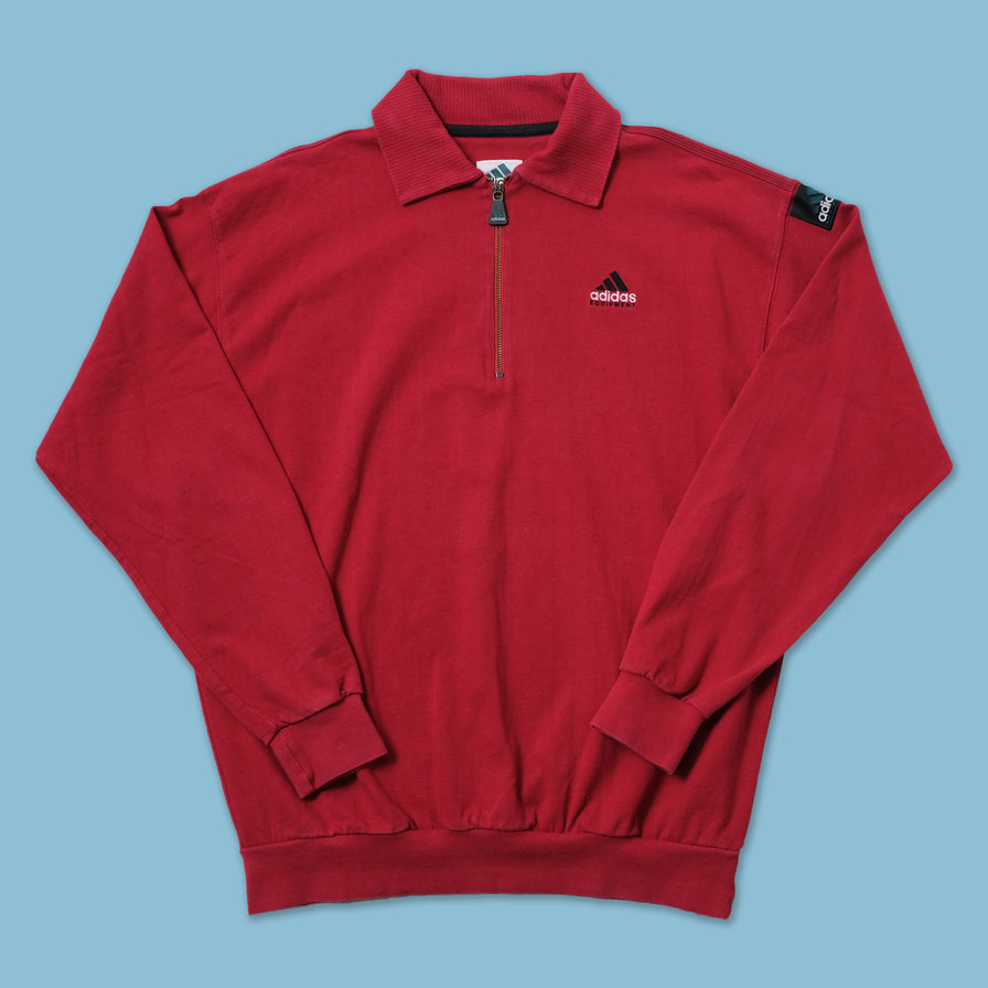 Vintage adidas Equipment Q-Zip Sweater Large