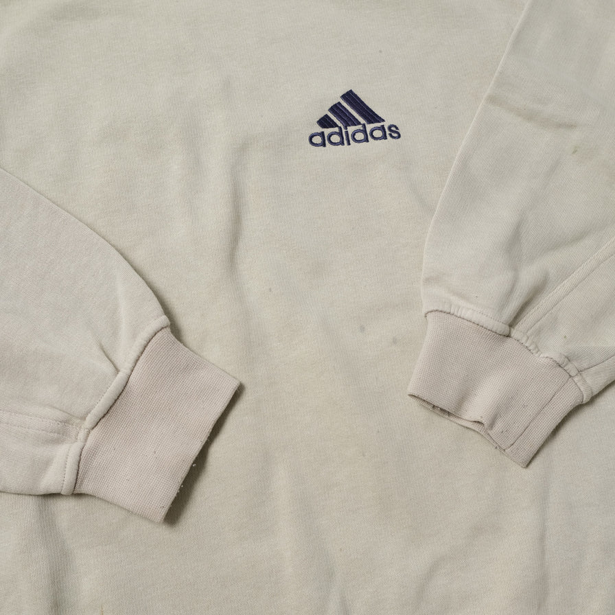 Adidas cream sweatshirt best sale vintage