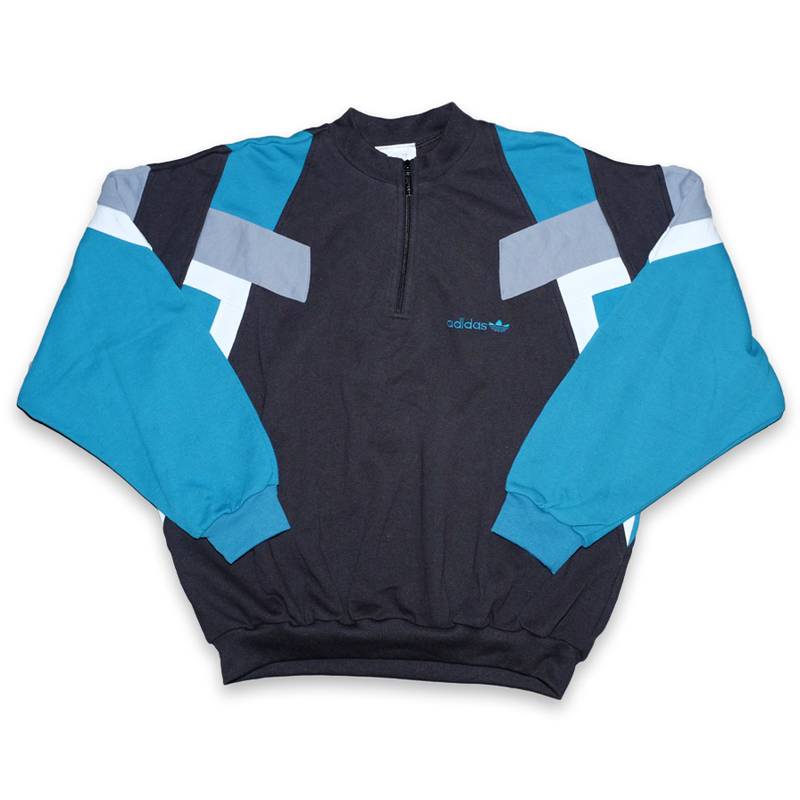 Vintage adidas Q-Zip Sweater XLarge - Double Double Vintage