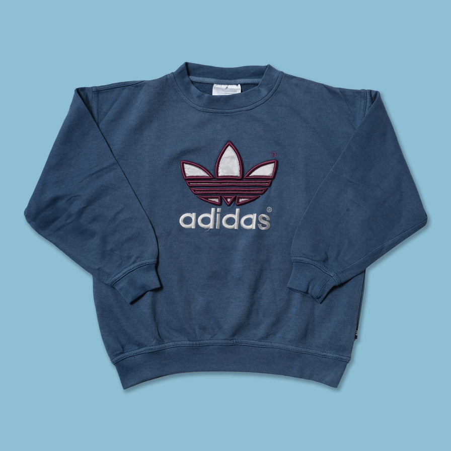 Vintage adidas Trefoil Sweater Kids Medium