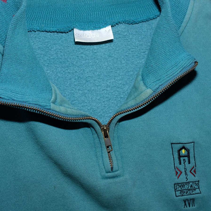 Vintage adidas Q-Zip Sweater XLarge - Double Double Vintage