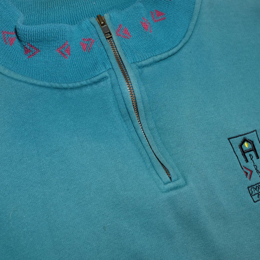 Vintage adidas Q-Zip Sweater XLarge - Double Double Vintage